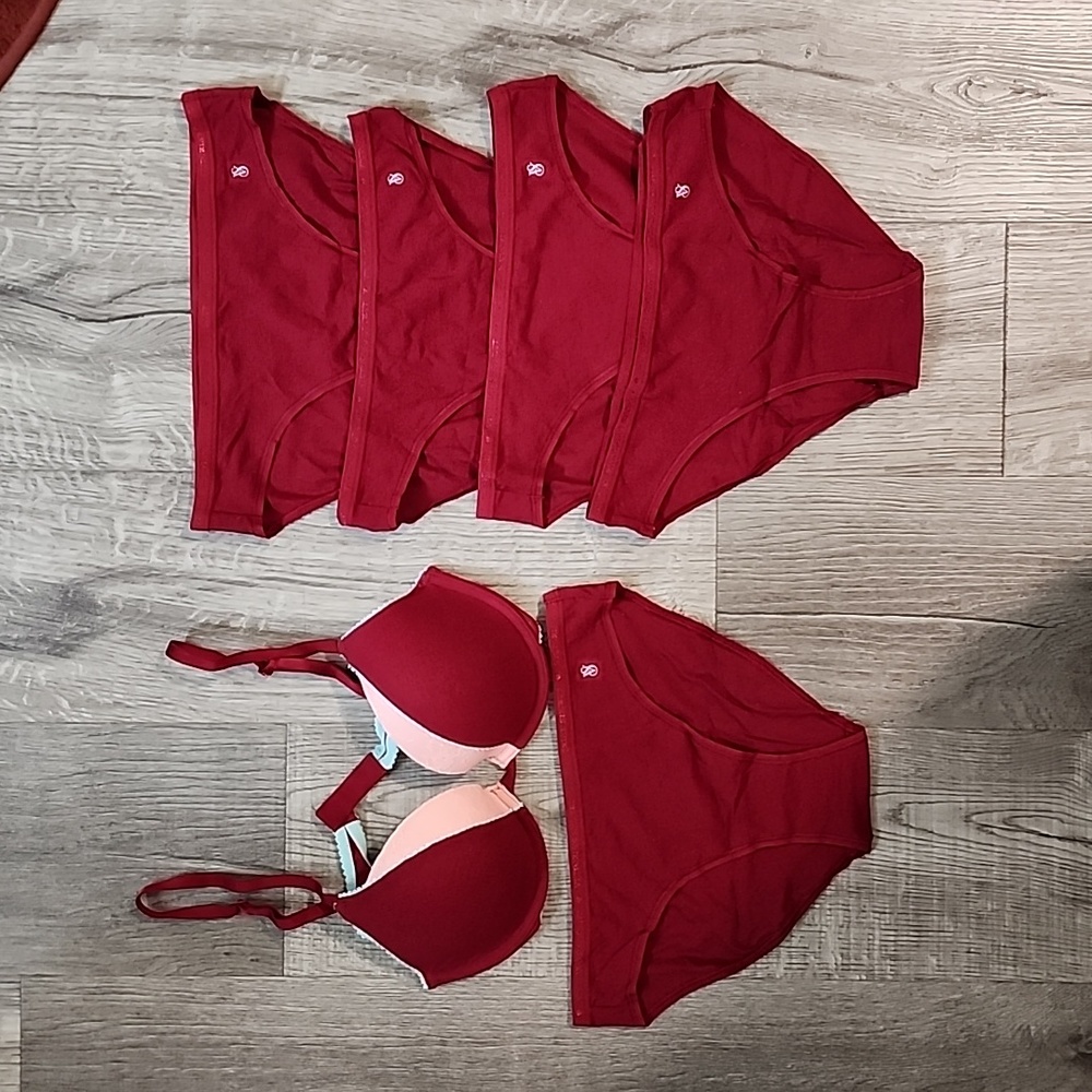Set Of 5 Panties And Assorted Push Up Bra Victori… - image 1